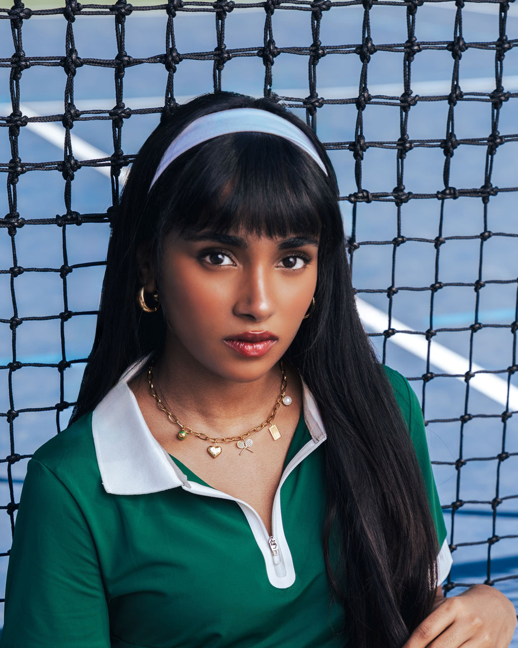 TENNIS CHARM NECKLACE