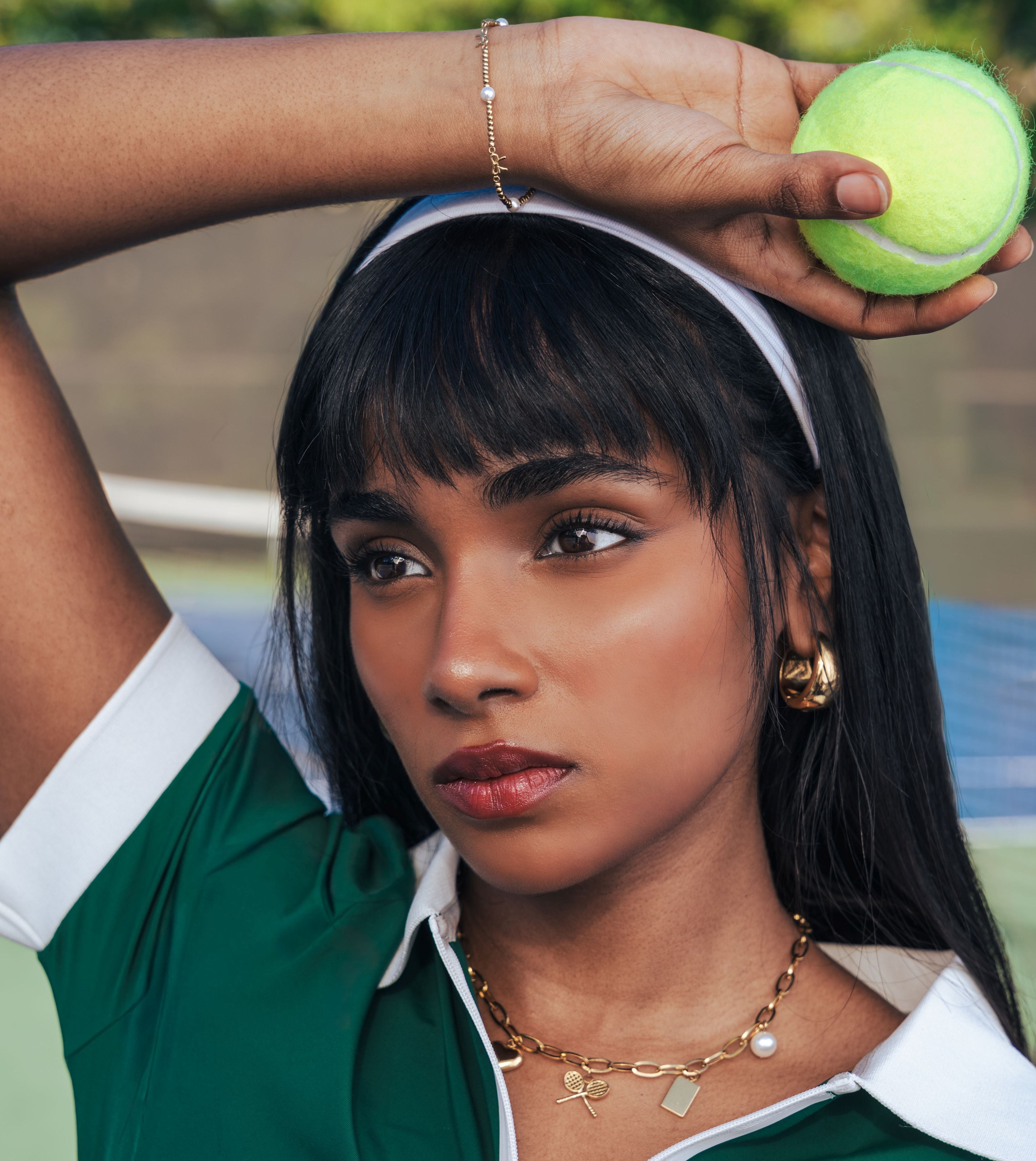 TENNIS CHARM NECKLACE